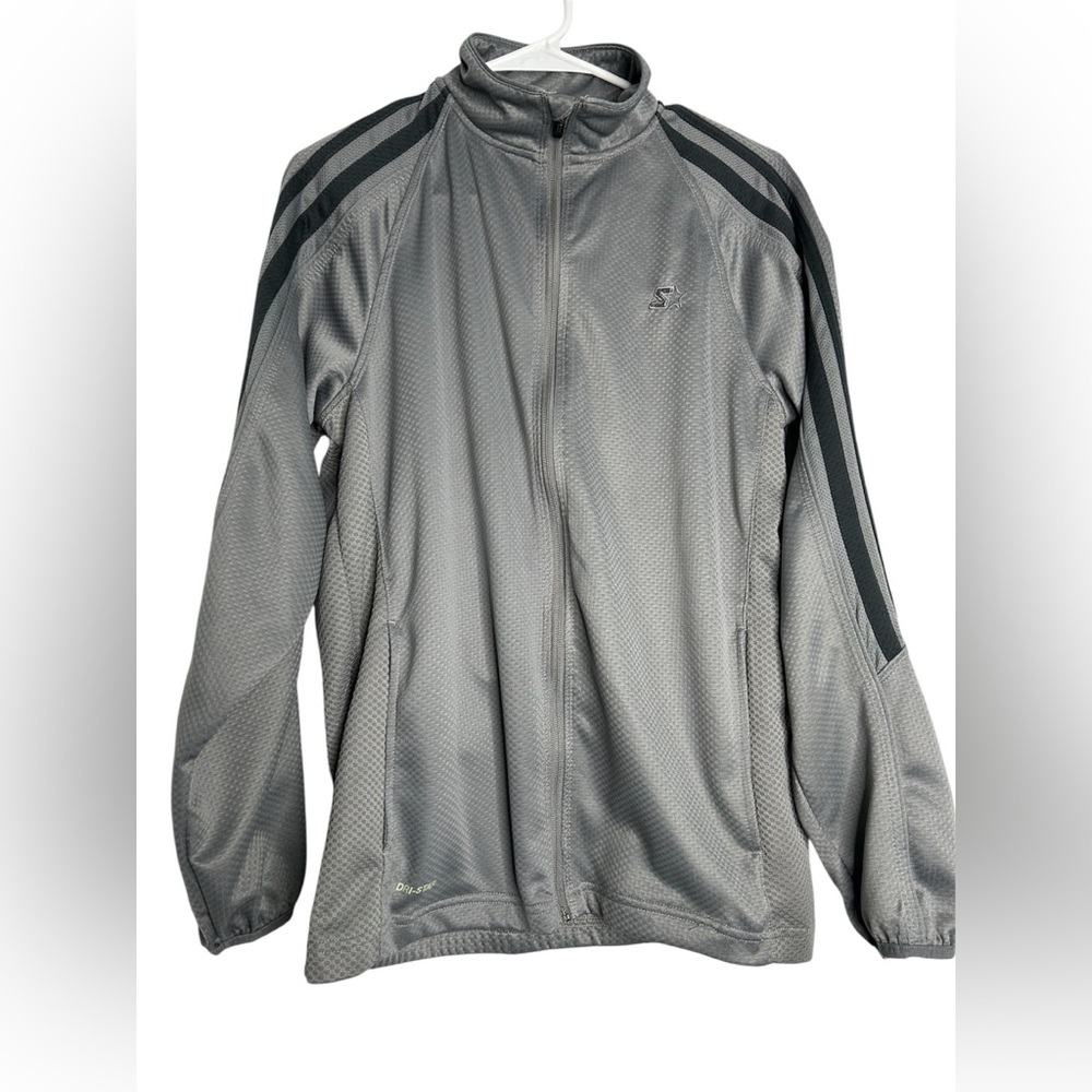 Men’s STARTER Gray Windbreaker Jacket size S 34-36